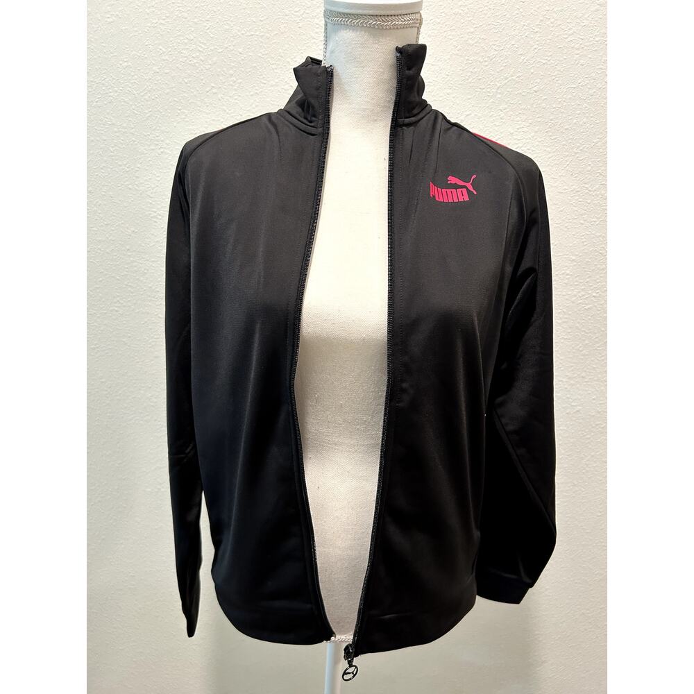 Puma Womens Piped Track Jacket - 680672-55 - Puma Black/Garnet Rose - XS B71